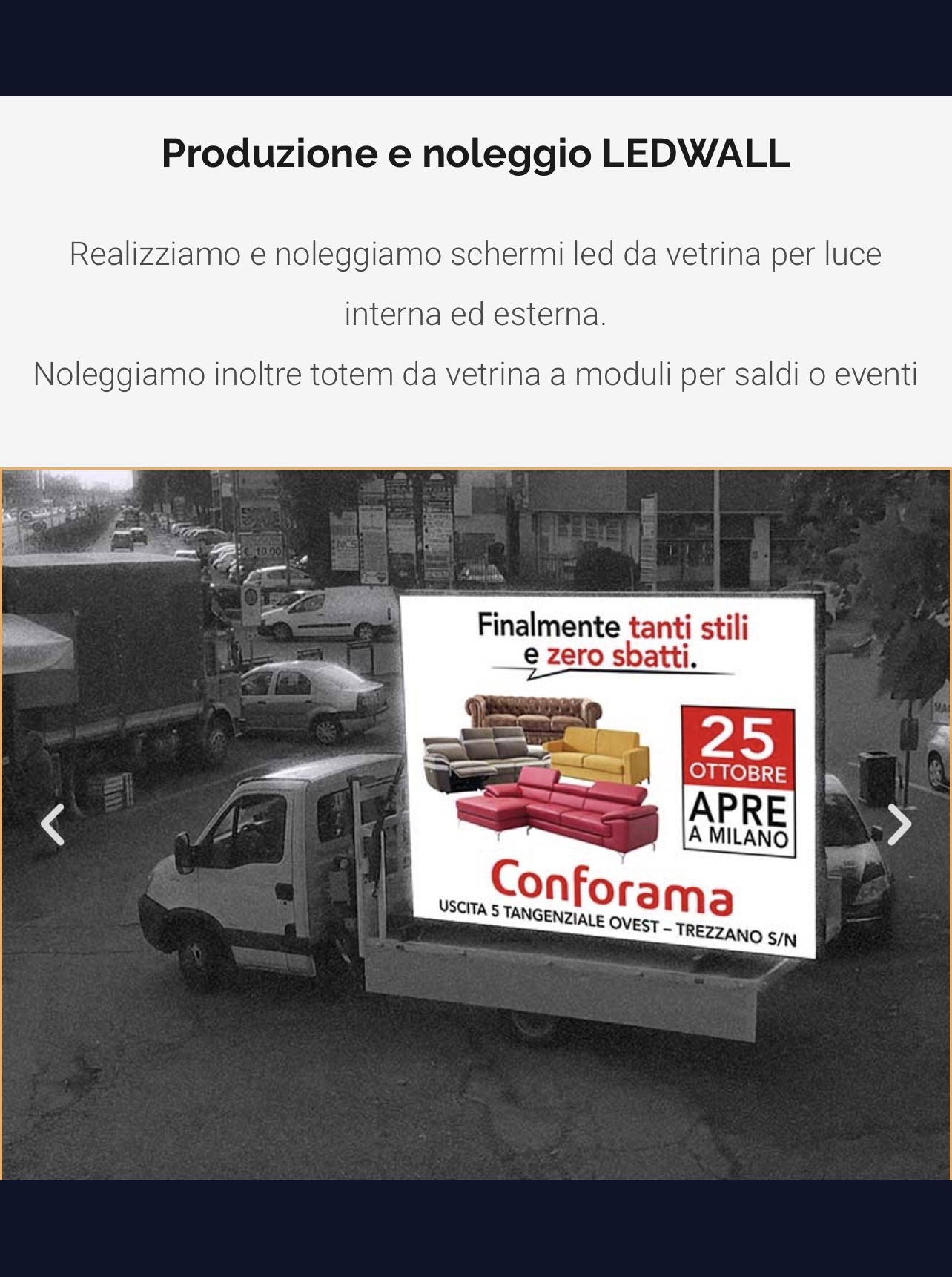 Ledwall produzione e noleggio